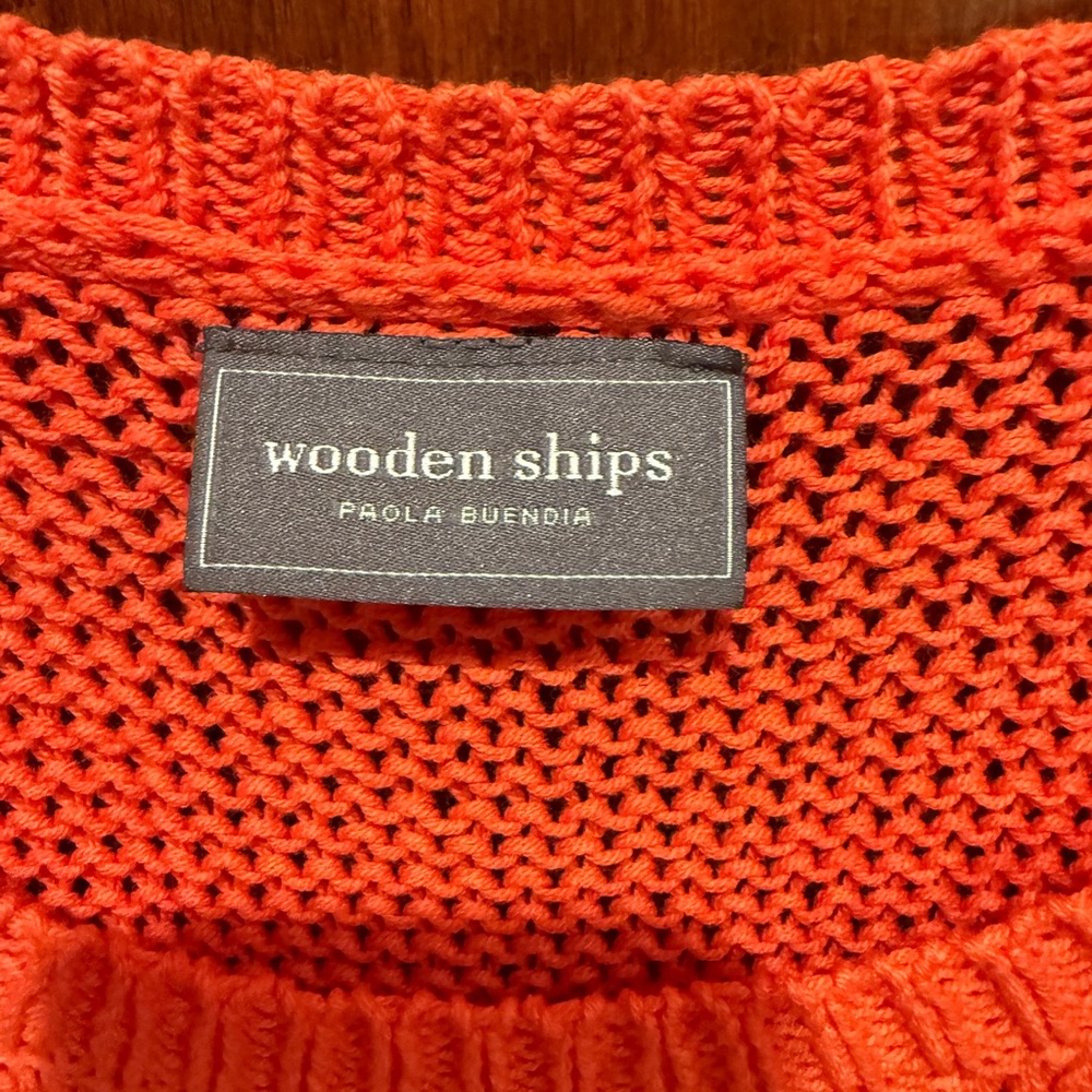 Wooden Ships Game Day Orange Women's Sweater - Picture 2 of 3